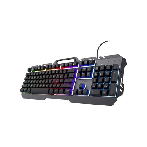 Teclado Metálico Gamer LED Arco Iris Gxt 853 Esca - PS-2