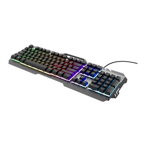 Teclado Metálico Gamer LED Arco Iris Gxt 853 Esca - PS-3