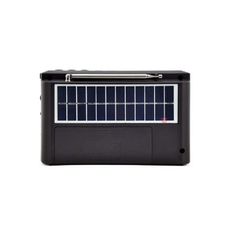 Radio Portátil AM/FM/SW Con Panel Solar, USB Y Luz LED - PS-1