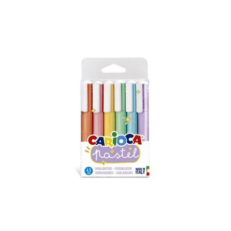 Destacadores Pastel 6 Colores Carioca - PS-0