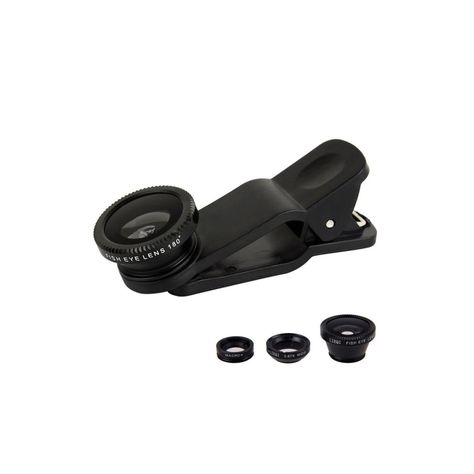 Kit Lentes Ojo De Pez 3 En 1 Para Celular - PuntoStore-0
