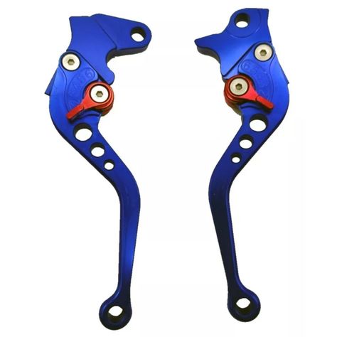 Manillas Para Frenos y Embrague Aluminio Para Moto Azul - PS-0