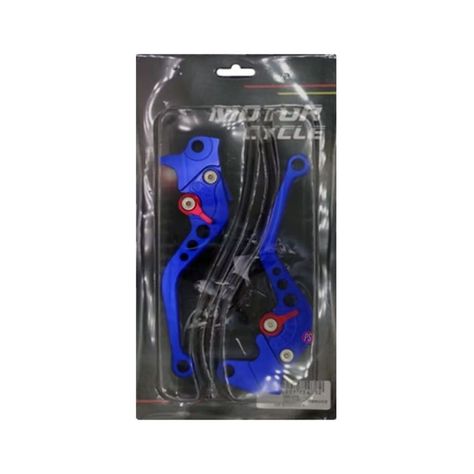 Manillas Para Frenos y Embrague Aluminio Para Moto Azul - PS-1