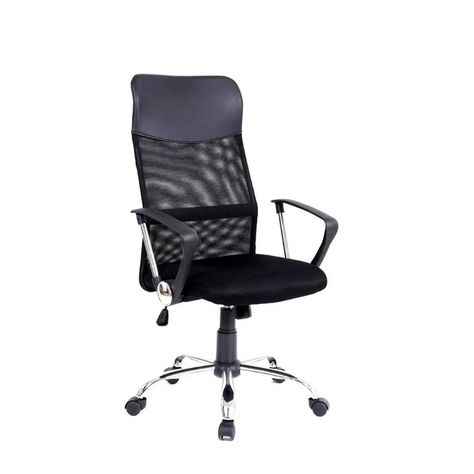 Silla Oficina Respaldo Malla Tipo Dallas Negro - Ps-0
