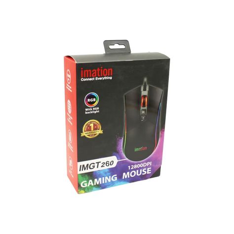 Mouse Gamer Rgb 12800dpi IMGT260 Imation - PS-0