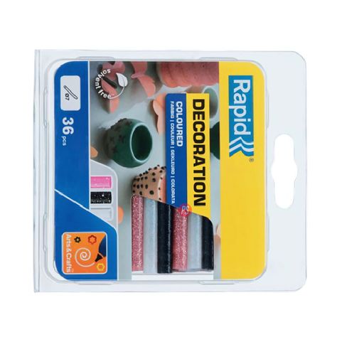 36 Barras De Silicona Purpurina 7mm X 90mm Colores - PS-1