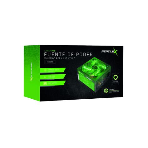 Fuente De Poder 500W Gamer Iluminación Verde - PS-1