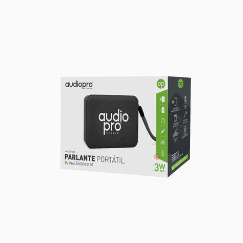 Parlante Portátil Bluetooth 3w Ap Verde - PS-1