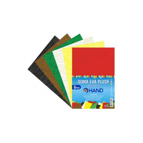 Pack 60 Hojas Goma Eva Plush 20x30cms Colores - PS-0