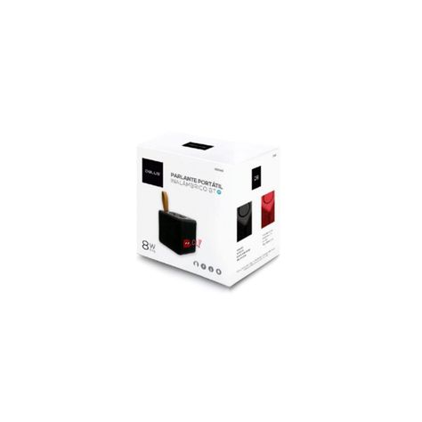 Parlante Bluetooth Portátil Cuadrado 8w Color Negro - Ps-1
