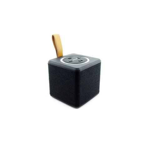 Parlante Bluetooth Portátil Cuadrado 8w Color Negro - Ps-0