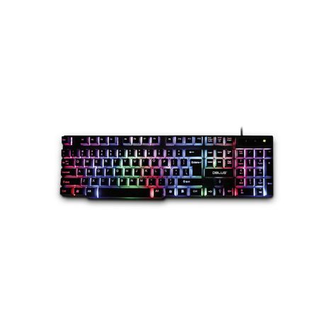 Teclado Gamer Pc Conexión Usb Retroiluminación Rgb - Puntostore-0