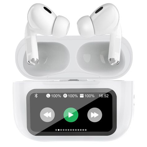 Audífonos Bluetooth Con Pantalla Touch Blanco - PS-0