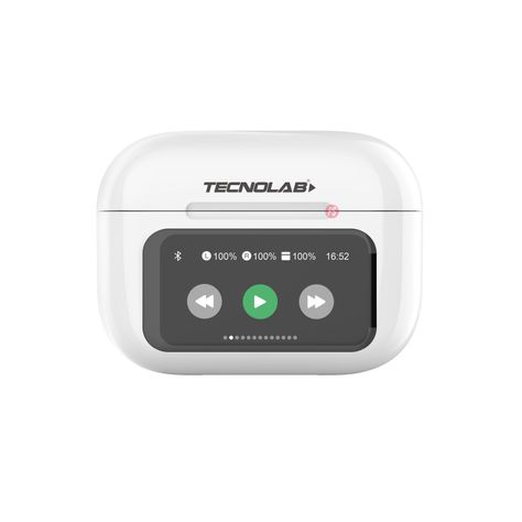 Audífonos Bluetooth Con Pantalla Touch Blanco - PS-1
