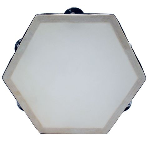 Pandero Hexagonal 8 Pulgadas Madera - PS-0