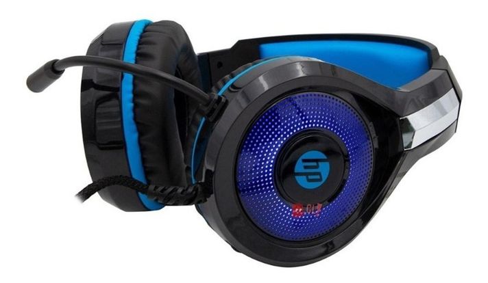 Audífonos Gamer Hp On Ear Dhe-8010 Led Azul - Ps-2