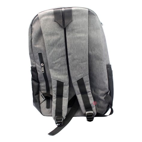 Mochila Notebook Puerto USB y Bolsillos Secretos Gris - PS-1