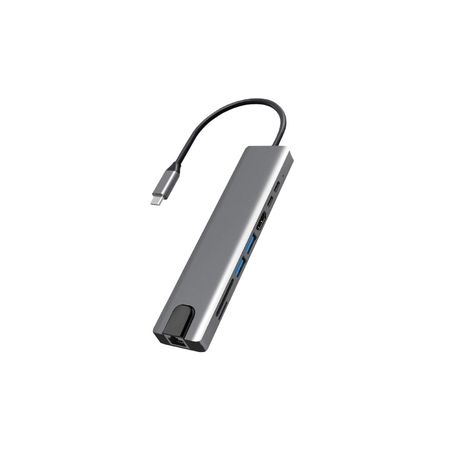 Hub Conector Tipo C 8 En 1 - PS-0