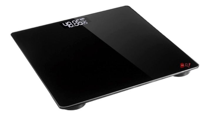 Pesa Digital Baño Vidrio Templado Capacidad 180kg Negro - Ps-1