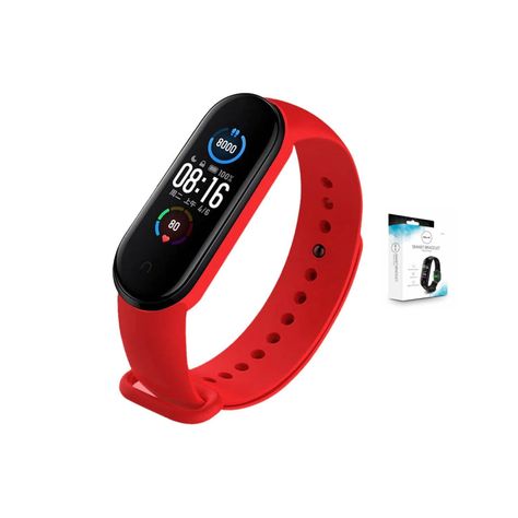 Smartband Bracelete Deportivo Fitness Tracker Color Rojo - PuntoStore-1