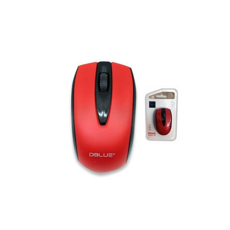 Mouse Inalámbrico Óptico 1200 Dpi Color Rojo - Puntostore-2