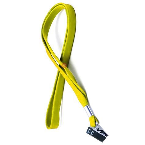 Pack 100 Cintas Porta credencial Amarillo Apretador - PS-1