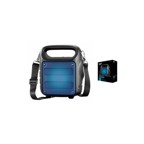 Parlante Bluetooth Con Iluminación Azul 5w Rms Portátil - Puntostore-1