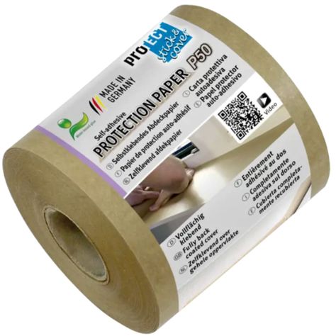 Papel Kraft Rollo Engomado 75mm x 50mts - PS-0