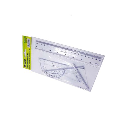 Set Geometría Regla 20cms + Transportador Y 2 Escuadras - Ps-1