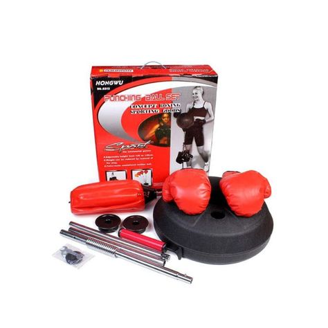 Set De Boxeo Punching Ball Con Guantes Altura Ajustable - PuntoStore-3