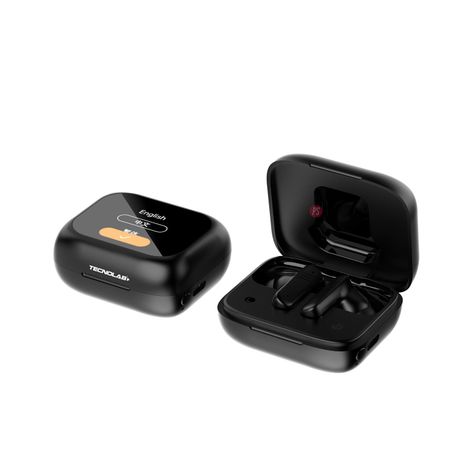 Audífonos Bluetooth Con Pantalla Touch y ANC Negros - PS-1