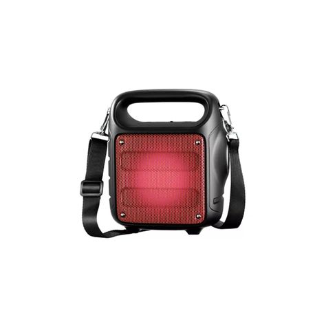 Parlante Bluetooth Con Iluminación Rojo 5w Rms Portátil-0