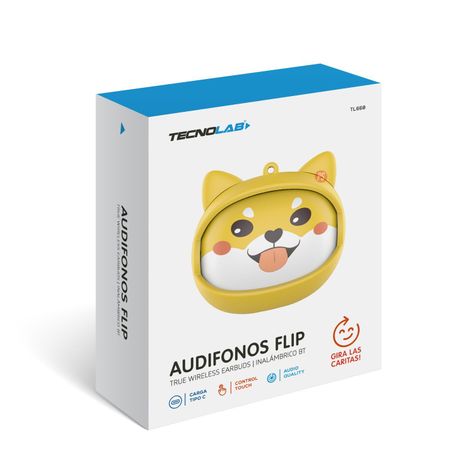 Audífonos TWS Bluetooth Perro Con Caras Seleccionables - PS-5