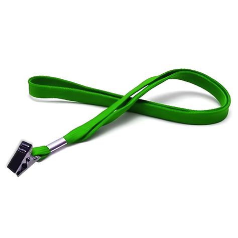 Pack 100 Cintas Porta credencial Verde Apretador Metal - PS-0