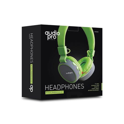 Audífonos Con Conexión Bluetooth Y Auxiliar Color Verde - Puntostore-1