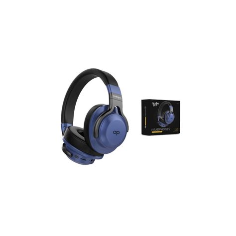 Audífonos Bluetooth y 3.5mm Recargable Azul - Puntostore-1