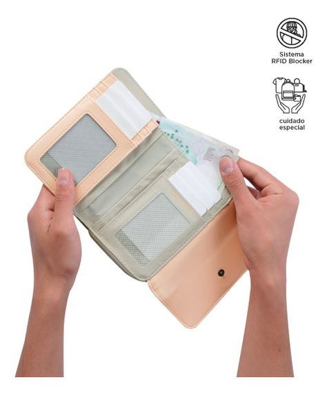 Billetera Rfid Block Totto Mujer Organizador Tarjeta STY24239-1
