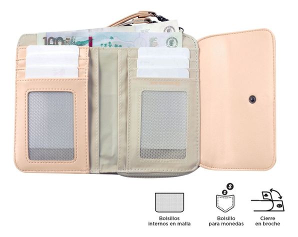 Billetera Rfid Block Totto Mujer Organizador Tarjeta STY24239-2