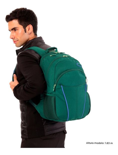 Mochila Hombre Totto Porta Notebook Cambri Bistro Green-1