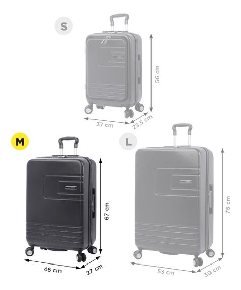 Totto Maleta Mediana Rigida Carry On 8 Ruedas 360 TAZ002 -2