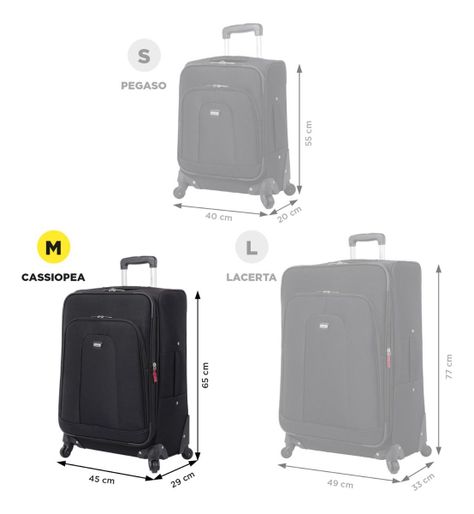 Totto Maleta Viaje 20 Kg Equipaje Mediana Ruedas 360 Adm002-2