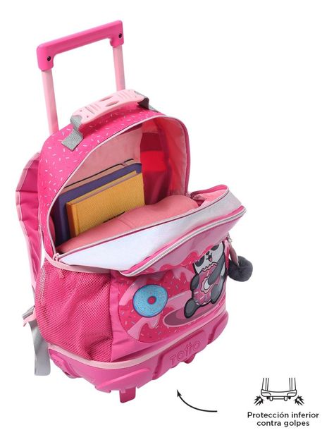Totto Mochila Escolar Ruedas Impermeable Rpet para Niños-4
