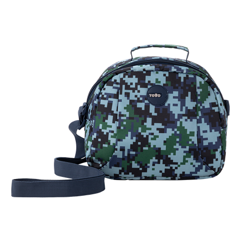 Kit Escolar Totto: Mochila + Estuche + Lonchera Resistente Azul-2