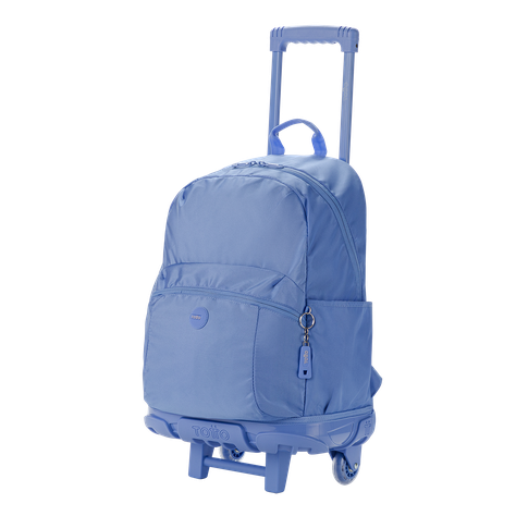 Kit Escolar Totto: Mochila + Estuche + Lonchera Resistente Blanco con Verde-1