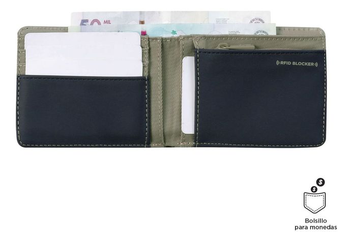 Totto Billetera Tarjetero RFID Hombre Blocker Grande Vli24255-3