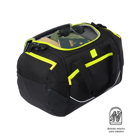Bolso De Viaje Gotcha Negro, Verde, Negro/Verde-1