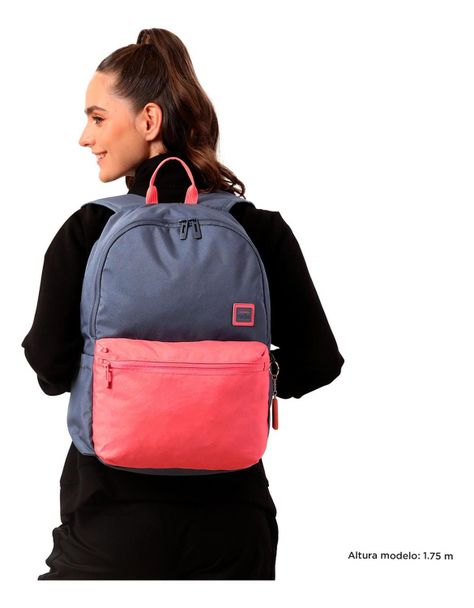 Mochila Hombre Totto Dragonar Gris/rosado-1