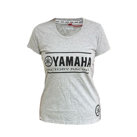 Polera De Mujer Manga Corta Yamaha Fact Racing Gris-0