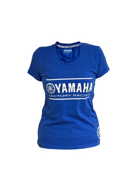 Polera De Mujer Manga Corta Yamaha Fact Racing Azul-0