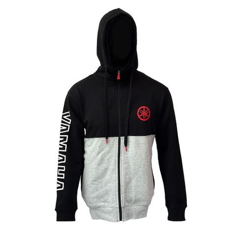 Polerón De Hombre Manga Larga Hood Negro Gris-0